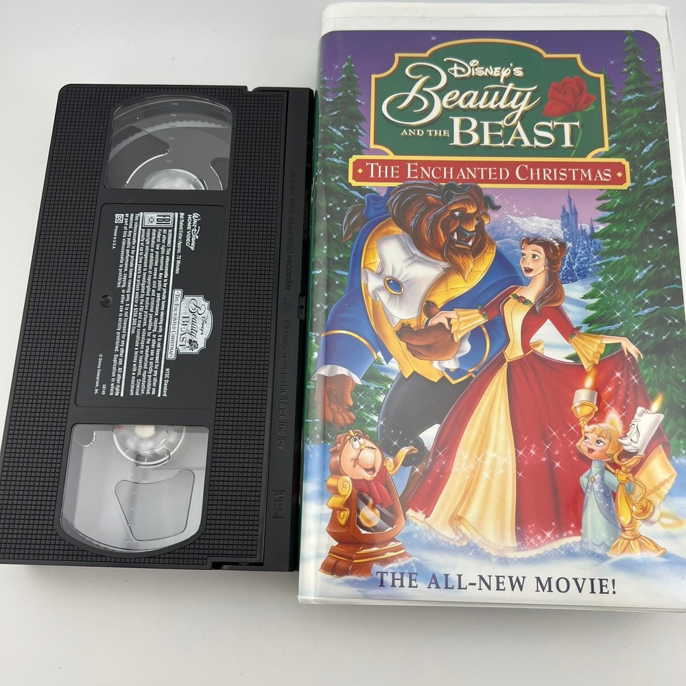 Disney Beauty and the Beast The Enchanted Christmas VHS 1997